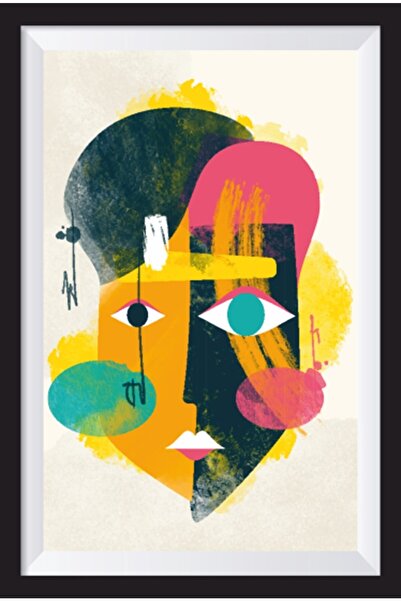 Hayat Poster Mască africană -1 masă din lemn cu aspect artistic