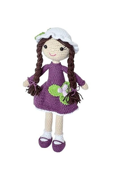 OYUNCAKPARK Mor Kikona Çiçeği Bebek Amigurumi Organik Oyuncak