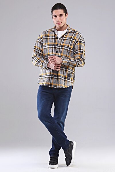 fy stil Erkek Oversize Oduncu Gömlek