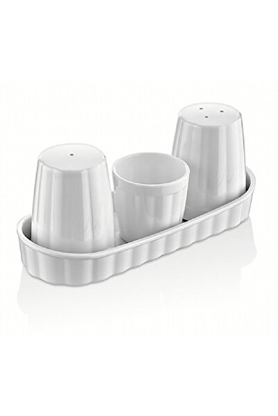 GastroPlast 6 Adet 3lü Set Tuzluk-biberlik-kürdanlık ( Kırılmaz Polikarbon Pl...