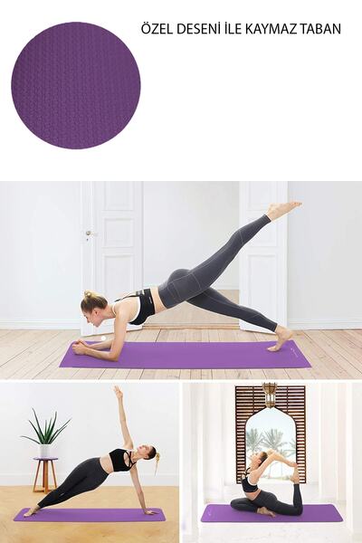 Ultio Spor Kaymaz Taban 10 Mm Taşıma Askılı Nbr Pilates Minderi Yoga Matı Isteğe Bağlı Kamp Matı