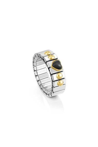 NOMİNATİON Extensıon Ring (s) In Stainless Steel With 18k Gold And 1 Heart Sh...