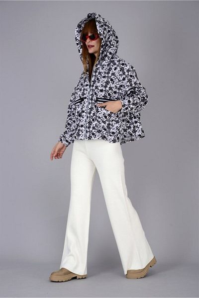 Hazinedan Loose Woven Wide Leg Knitwear Trousers