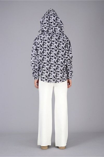 Hazinedan Loose Woven Wide Leg Knitwear Trousers
