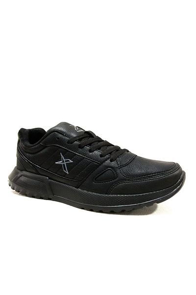 Kinetix Black Sneakers Lace-Up Sports Shoes