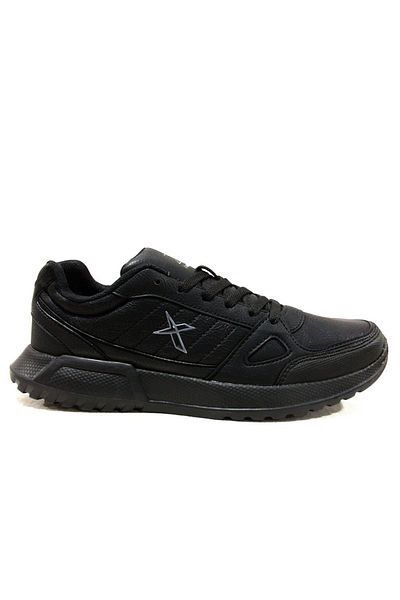 Kinetix Black Sneakers Lace-Up Sports Shoes