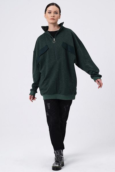 ALEXANDERGARDI Hanorac oversize cu buzunar ornamental (b22-398a)