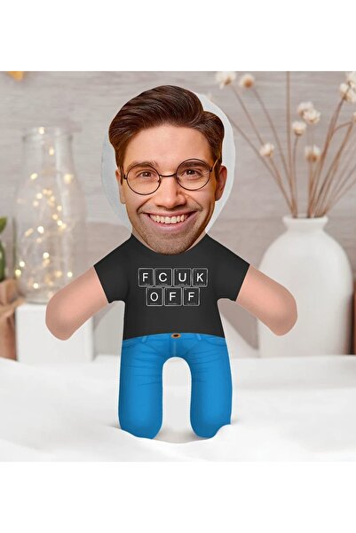 Bk Gift Gift Kişiye Özel Fcuk Off Tasarımlı Erkek Bebek Yastık-1