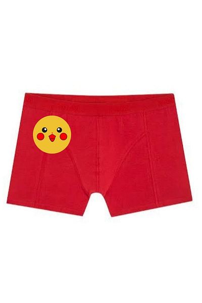 BoxerMasters Round Pikachu Red Boxer