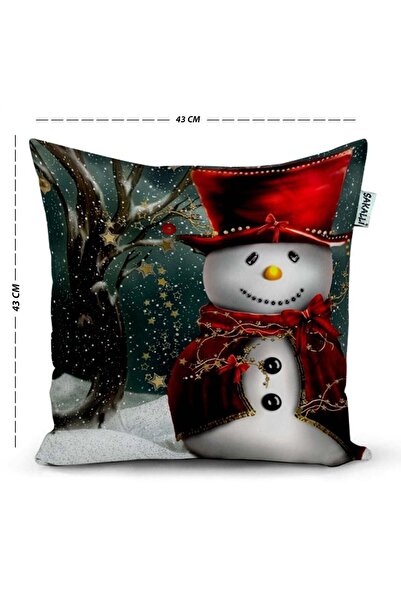 Sakallı New Year's Gift 3D Printed Decorative Throw Pillow Cover