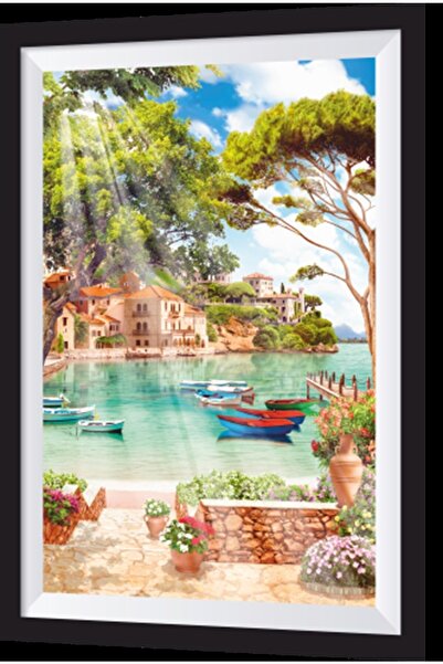 Hayat Poster Cennet Dark Ξύλινος πίνακας με καλλιτεχνικό πλαίσιο