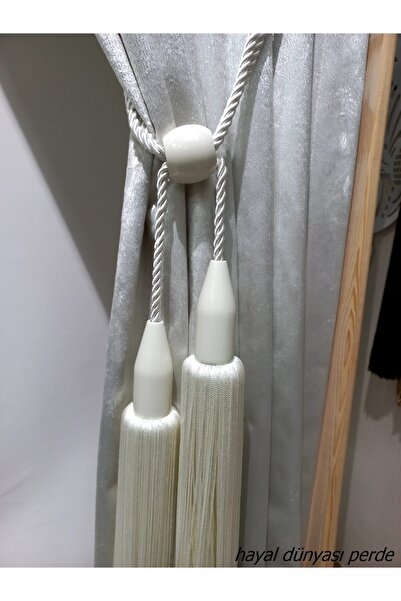 Hayal Dünyası Perde Aksesuarları Dekoratif Ahşap Fon Perde Bağı (braçol)