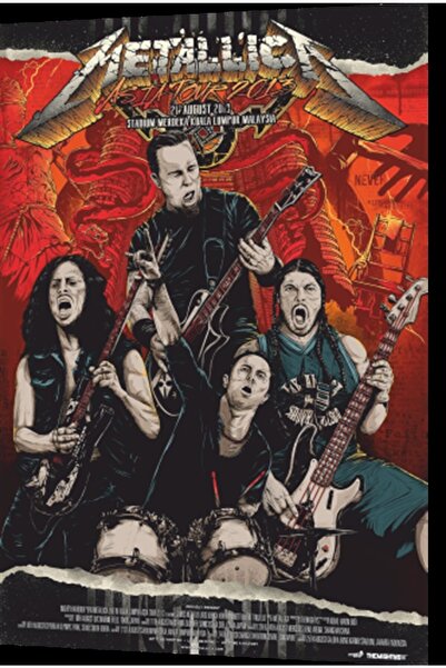 Hayat Poster Metallica bend retro drveni poster
