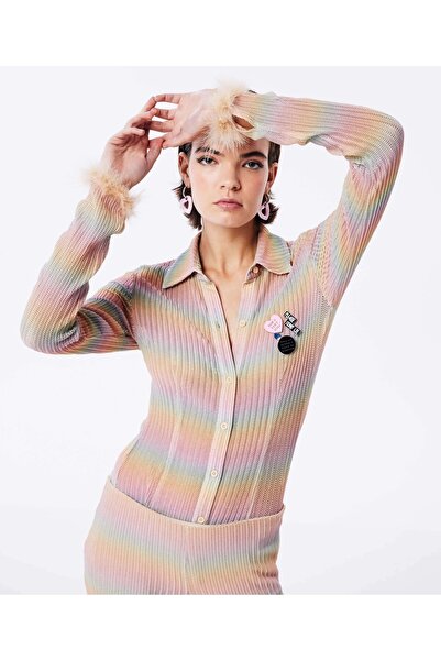 Twist Gradient Color Gradient Trousers