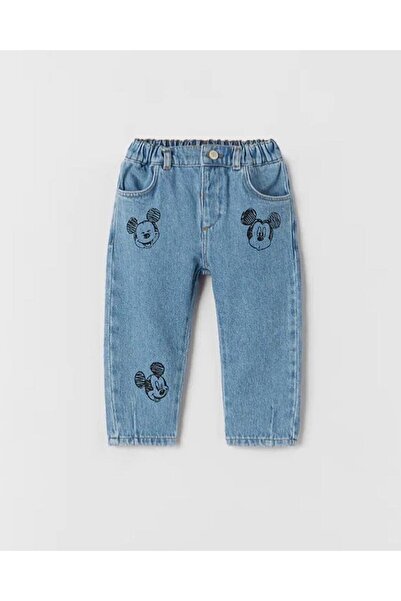 HAVİSA KİDS New Season Mickey Printed Jean Trousers