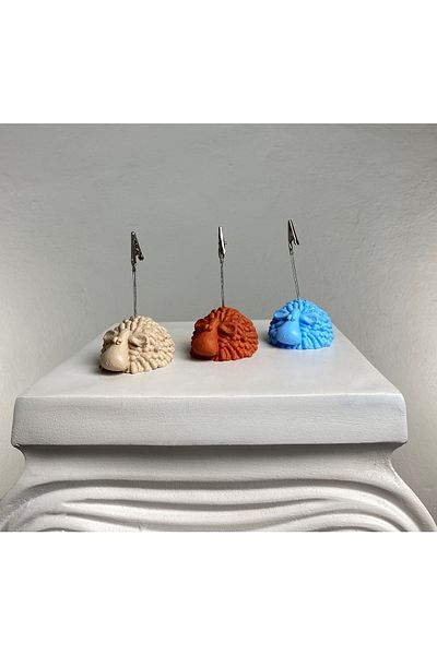 oasis decoration Lamb Note Holder Set of 3 ( Cream - Terracota - Light Blue)