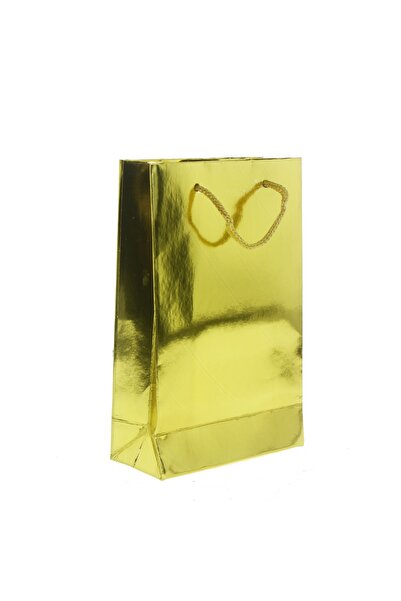 mutlu adım 5 Τεμάχια 10x17cm Χάρτινες τσάντες Χρυσό Χρώμα