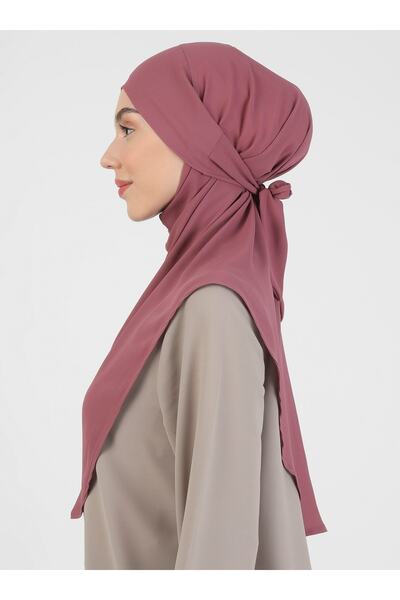 Ecardin Τουρμπάνι από κρεπ ύφασμα με δεμένη ζώνη - St 091 Blackberry