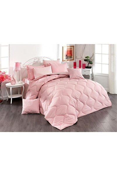 Sens Moi Uyku Seti (BATTAL EBAT) 8 Parça - Ranforce - Çizgili Desen- Çift Tar...