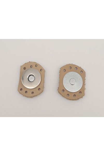 angel çanta aksesuar Snap cu margine ovală din piele naturală brută cu metal ...