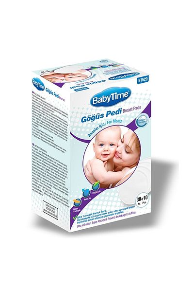 NEHAN Babytime BT529 وسادة صدر طبيعية فائقة النعومة 40 قطعة
