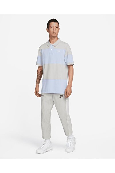 Nike Sportswear سبورت بولو بولو للرجال - رمادي