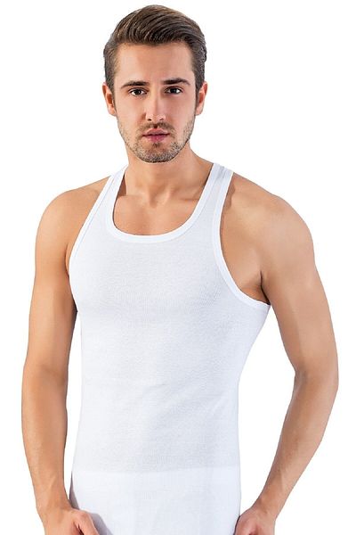 LÜXDRM 10 τεμ., 100% βαμβάκι, Ribana & Camisole, Back Cross, Ανδρικό Αθλητικό Μονό 1008