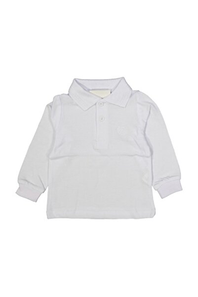 Ladies Erkek Çocuk Nakış Detaylı Uzun Kollu Polo Tshirt