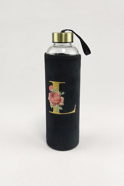 Digithome H2o 600 ml Glass Flask with Letter L – H2o88620 C1-1-18