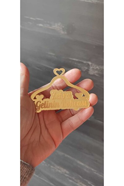 hoby shop Pleksi Gelin Bohçası Yazısı Isme Özel Gold(5 Adet)