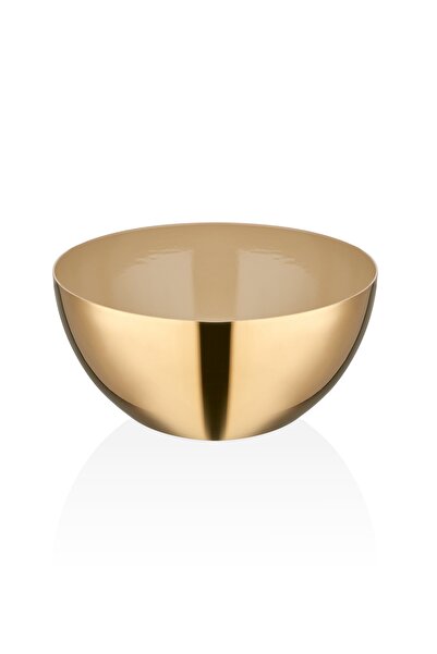 Narin Star Snack Bowl - Shiny Gold & Beige - 7.5 Cm