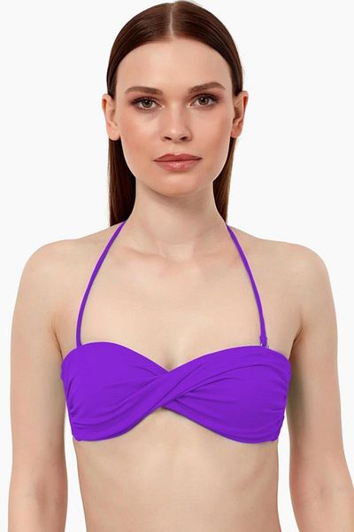 AYYILDIZ 63508 Top de bikini fără bretele Purple Twist