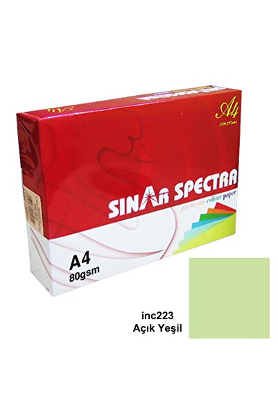 A4 80 Gr. Fotokopi Açık Yeşil Renkli Kağıt