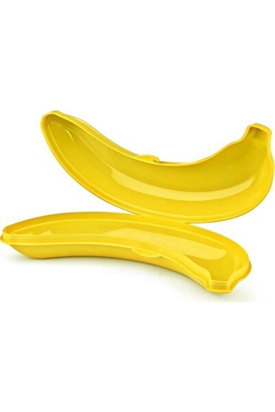 WAPPA 2 Pieces Banana Shaped Storage Container Banana Carrying and Storage Container