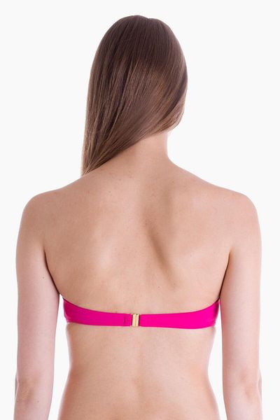AYYILDIZ 63508 Fuchsia Twist Strapless Bikini Top