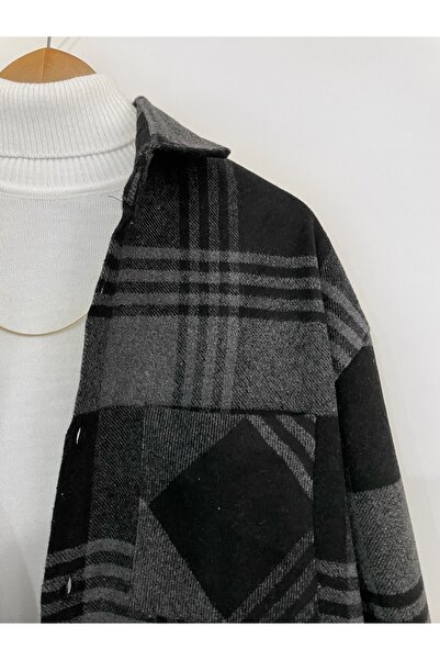 HAWKKİNG Cămașă oversize Lumberjack pentru bărbați cu un singur buzunar