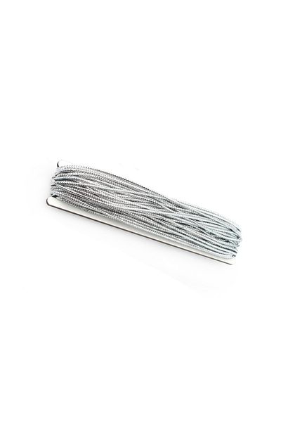 Lora Wedding Σχοινί 2mm Πάχους Ασημί Γυαλιστερό Ασημί Χρώμα 15 Μέτρα