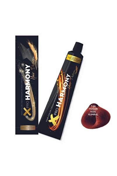 X Pro Harmony Profesyonel Saç Boyası No:7/66 Yogun Kızıl Kumral