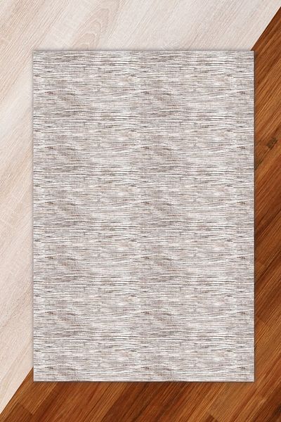 Miray Tekstil Silk Velvet Rose Color Zebra Pattern Elastic Carpet Cover