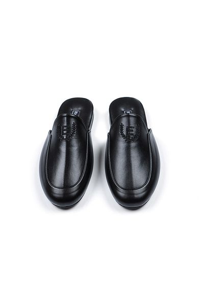 EXCLUSIVE Black Men's Home Dowry and Groom Slippers