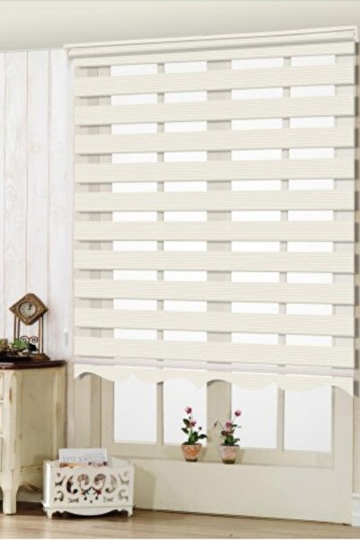 YS PERDE TASARIM Modern Geniş Pliseli Zebra Perde Alüminyum Kasalı Yüksek Kal...