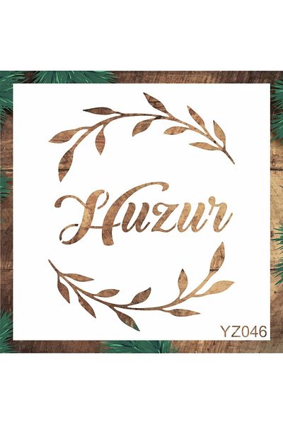 STENCİLTASARIM Stencil Design Yz046 Peace Wall Wooden Glass Painting Pattern