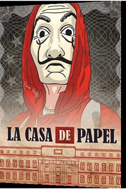 Hayat Poster Poster retro din lemn La Casa De Papel Mask