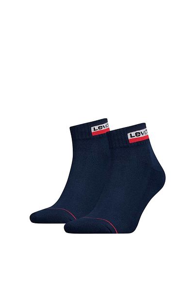 Levi's LEVI´S Unisex 2er Pack Sportsocken - Mid Cut SPRTWR, Logo, einfarbig