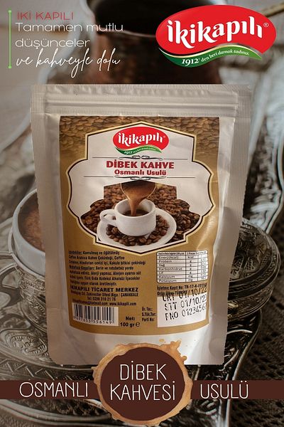 İki Kapılı Ottoman Method Ground Turkish Dice Coffee 100gr.