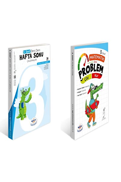 öğretmen evde 3.sınıf Problem Kur Çöz Kitabı +3.sınıf Ders Ders Hafta Sonu Ça...