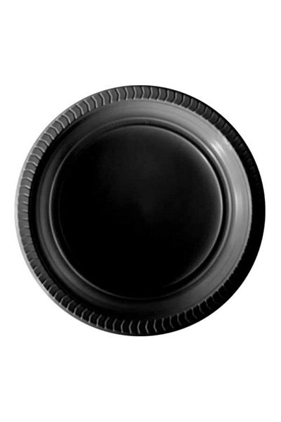 14Süs Black Plastic Plate 22 cm 25 liters