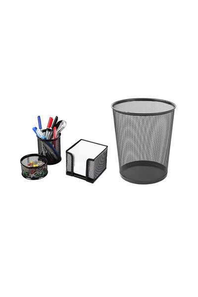 KRAF Metal Perforated Office Set of 4