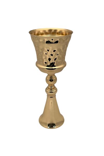 TEKTON HOME Gold Ayaklı Kc. Mumluk 32 Cm