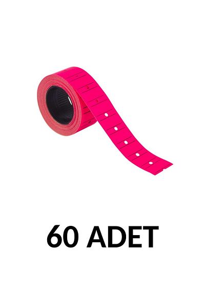 KRAF 60 Pieces 12x21 Motex Highlighter Pink Price Tag